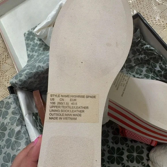 Kate Spade Highrise Spade Sandal Wedge - Picture 3 of 8